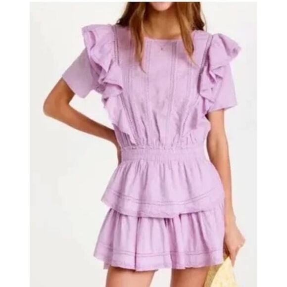 LoveShackFancy Natasha Dress in Wisteria Size XS NWT - Picture 7 of 8